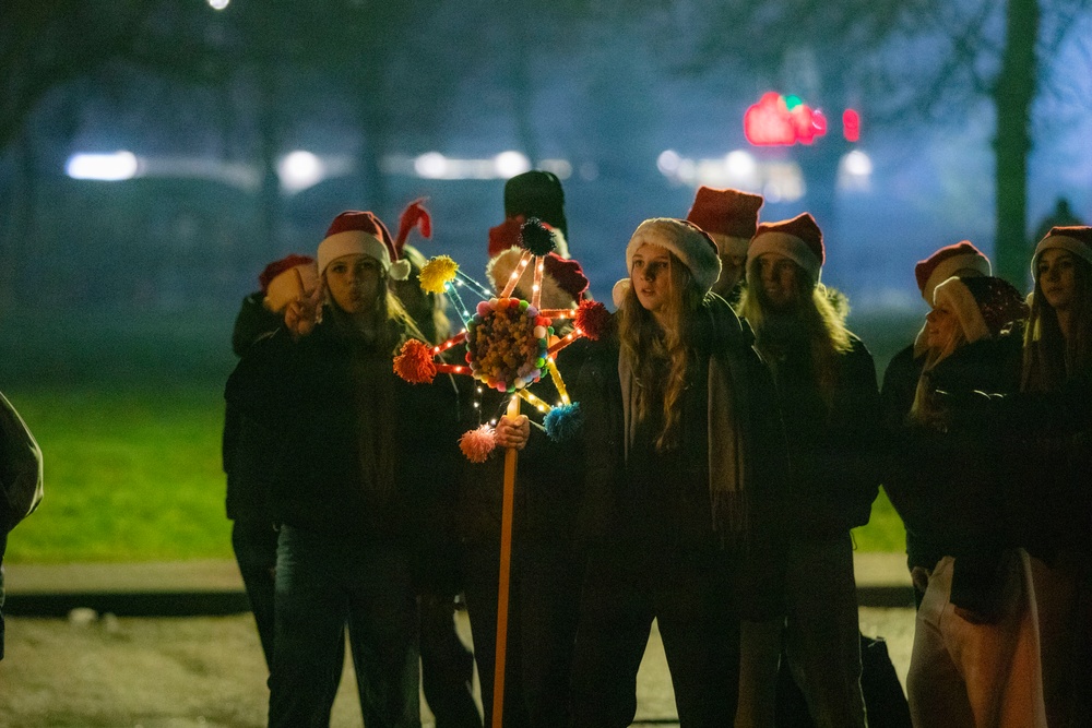 USAG Poland and 3rd ID tree lighting ceremony