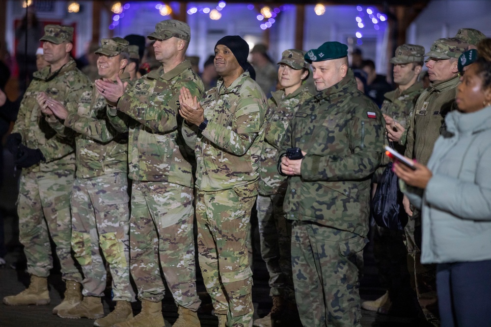 USAG Poland and 3rd ID tree lighting ceremony