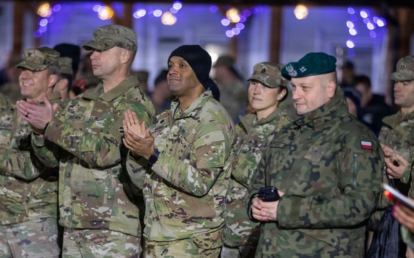 USAG Poland and 3rd ID tree lighting ceremony