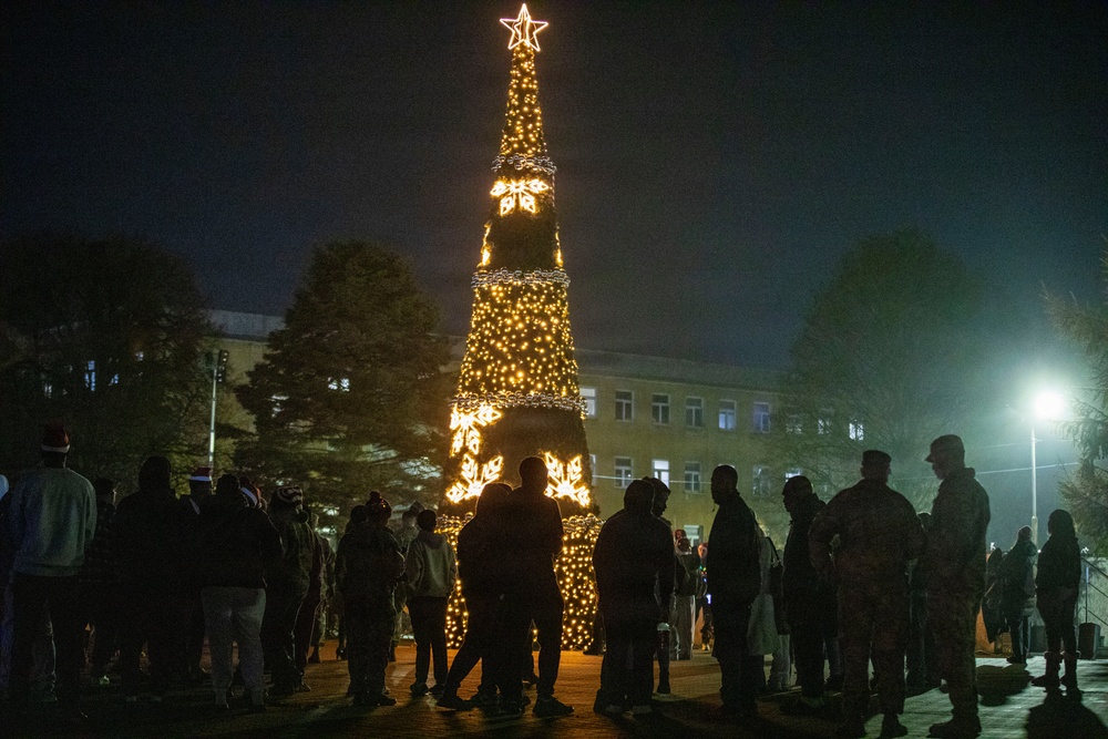 USAG Poland and 3rd ID tree lighting ceremony