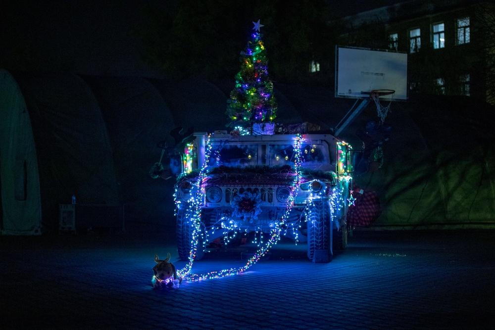 USAG Poland and 3rd ID tree lighting ceremony