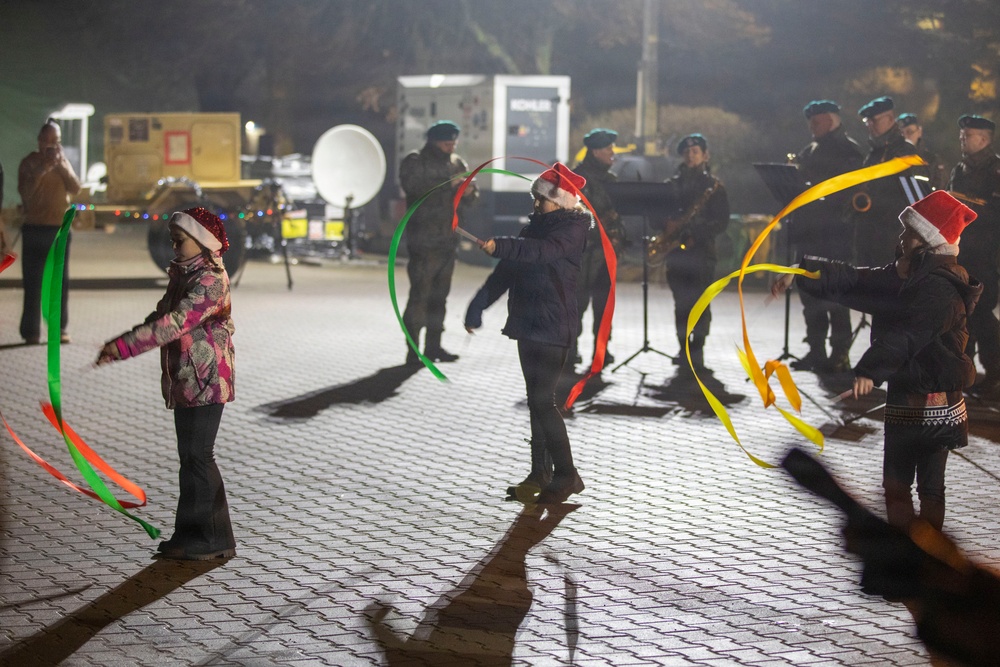 USAG Poland and 3rd ID tree lighting ceremony