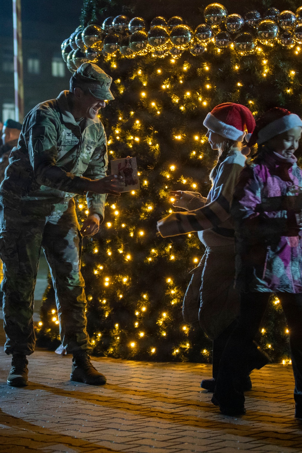 USAG Poland and 3rd ID tree lighting ceremony