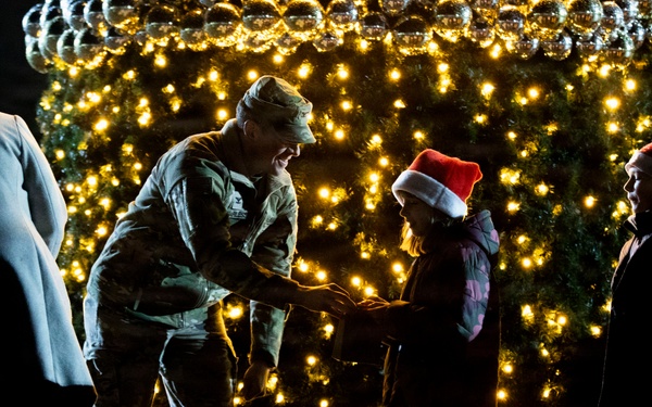 USAG Poland and 3rd ID tree lighting ceremony
