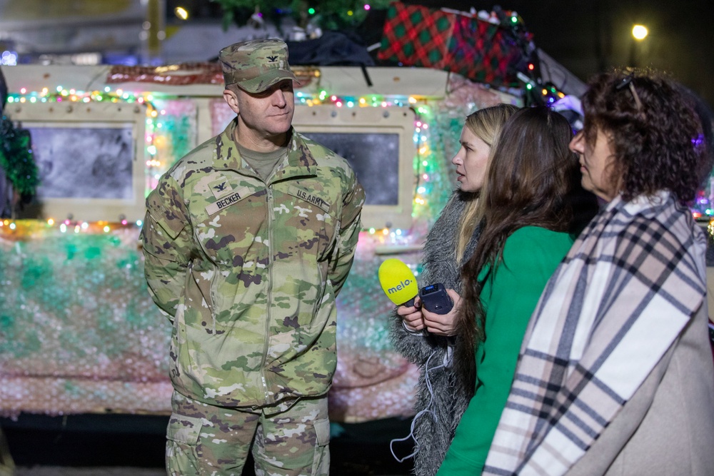 USAG Poland and 3rd ID tree lighting ceremony