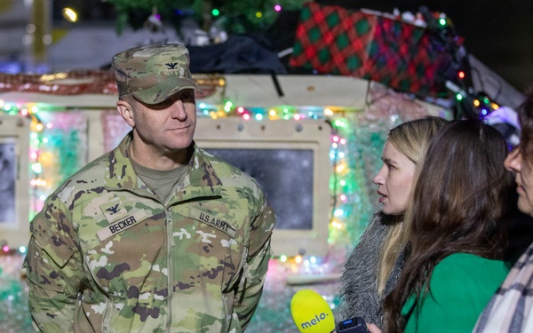 USAG Poland and 3rd ID tree lighting ceremony