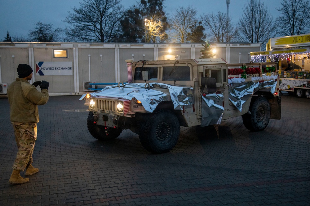 USAG Poland and 3rd ID tree lighting ceremony