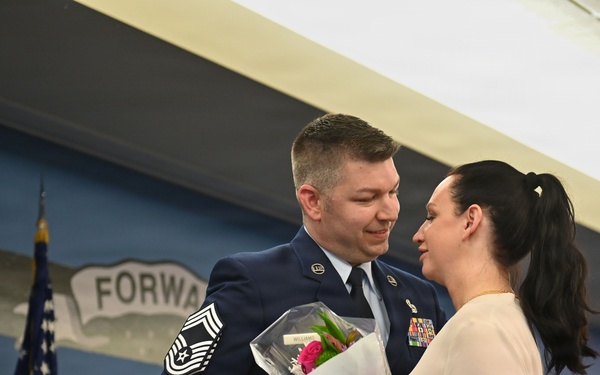 Senior Master Sgt. Thomas Williams promotes to chief master sergeant