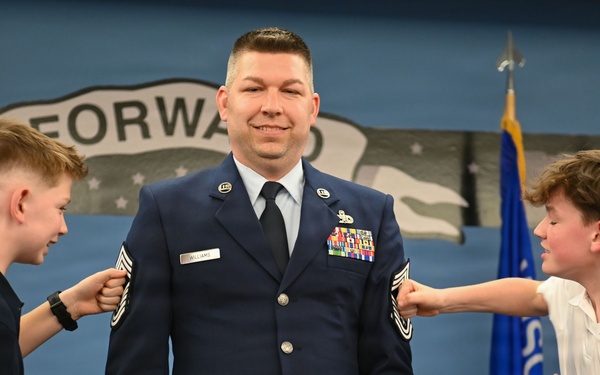 Senior Master Sgt. Thomas Williams promotes to chief master sergeant