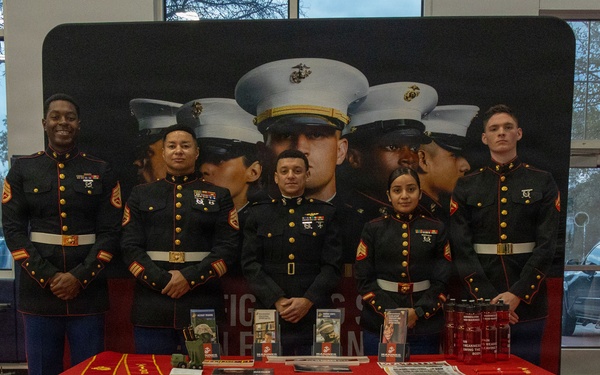 Austin North Marines visit Harmony School of Endeavor