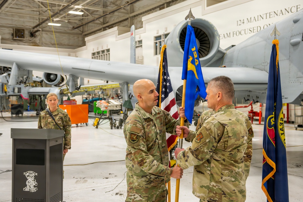 Maj. Thompson Assumes Command of Maintenance Operations Flight