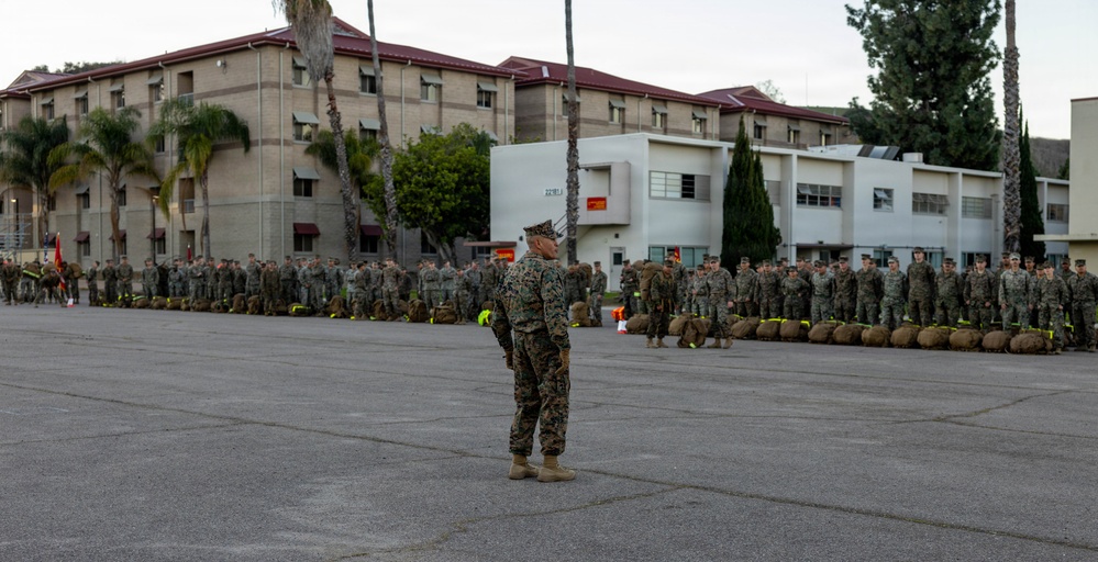 1st CRR Marines and Sailors Partake in Sustainment Hike