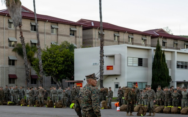 1st CRR Marines and Sailors Partake in Sustainment Hike