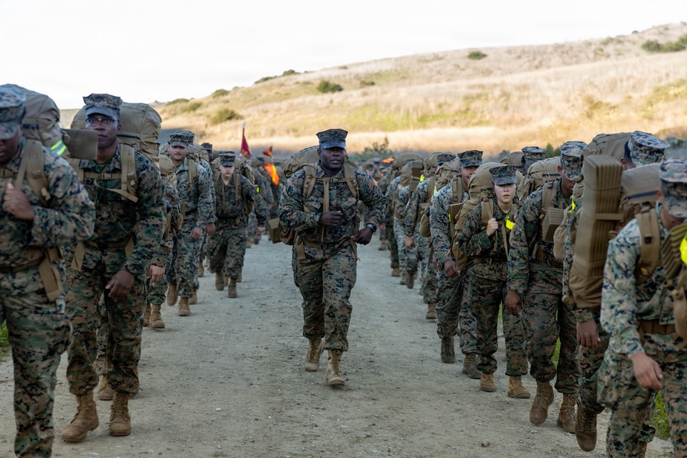 1st CRR Marines and Sailors Partake in Sustainment Hike