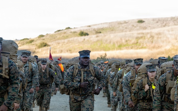 1st CRR Marines and Sailors Partake in Sustainment Hike