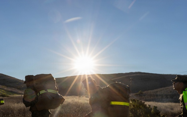 1st CRR Marines and Sailors Partake in Sustainment Hike