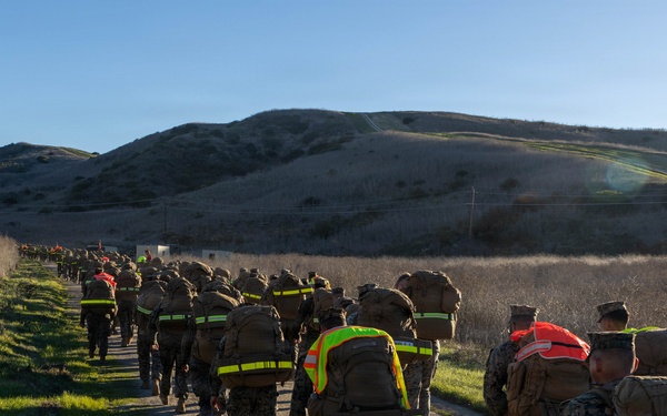 1st CRR Marines and Sailors Partake in Sustainment Hike