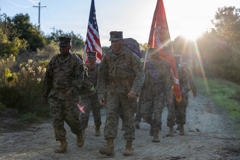 1st CRR Marines and Sailors Partake in Sustainment Hike