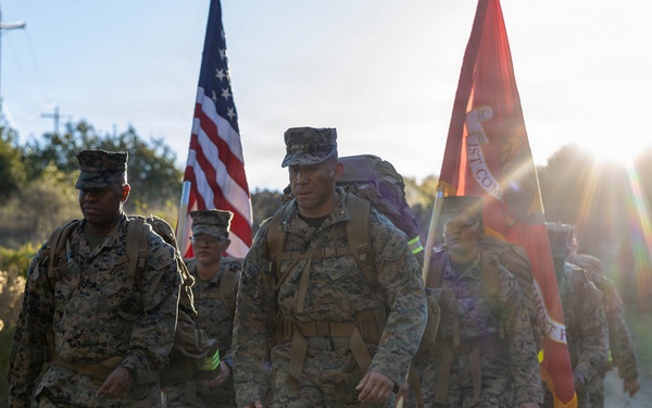 1st CRR Marines and Sailors Partake in Sustainment Hike