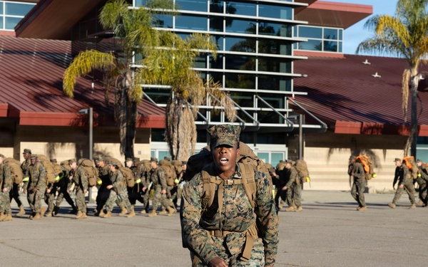 1st CRR Marines and Sailors Partake in Sustainment Hike