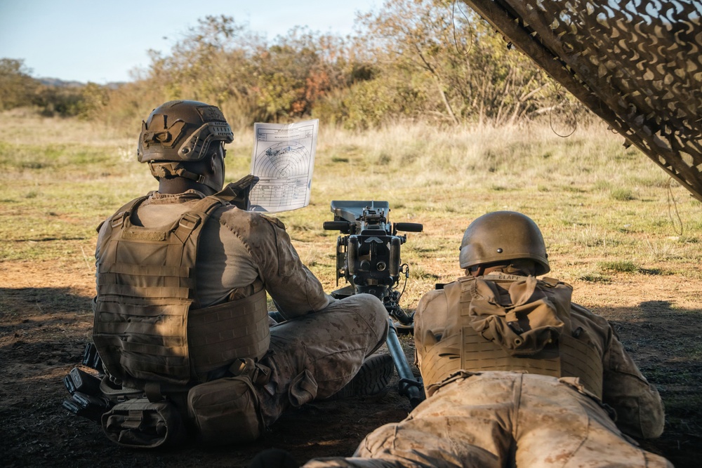 1st Bn., 11th Marines conduct night fire missions during Steel Knight 25