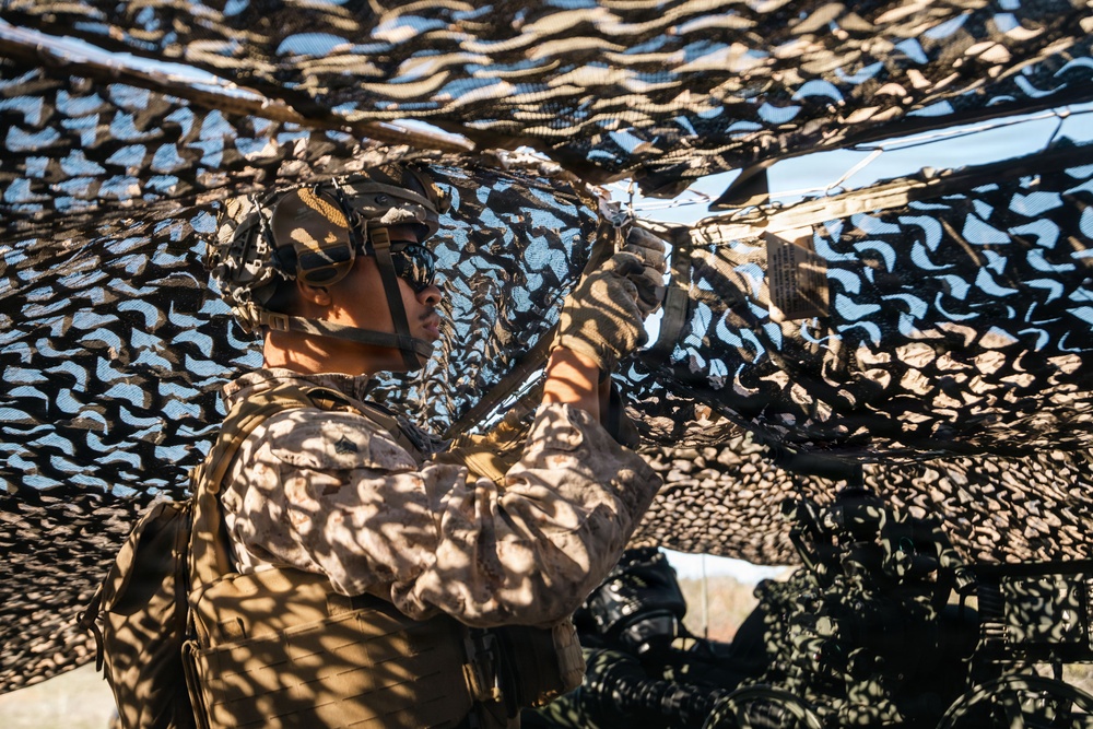 1st Bn., 11th Marines conduct night fire missions during Steel Knight 25