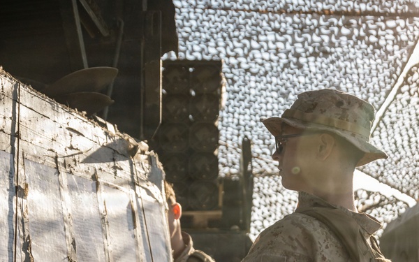 1st Bn., 11th Marines conduct night fire missions during Steel Knight 25