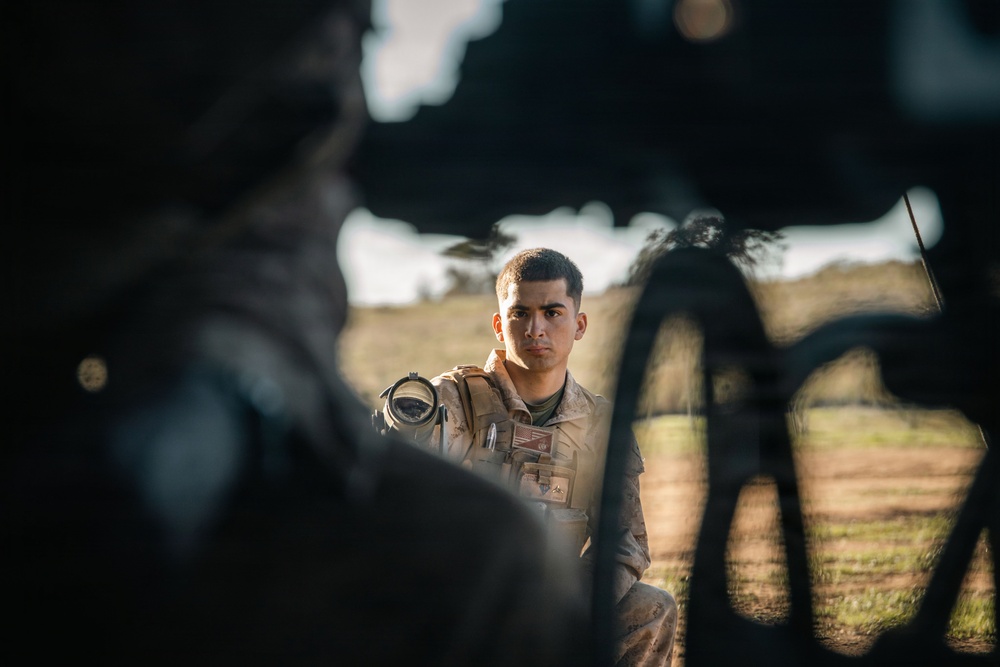 1st Bn., 11th Marines conduct night fire missions during Steel Knight 25