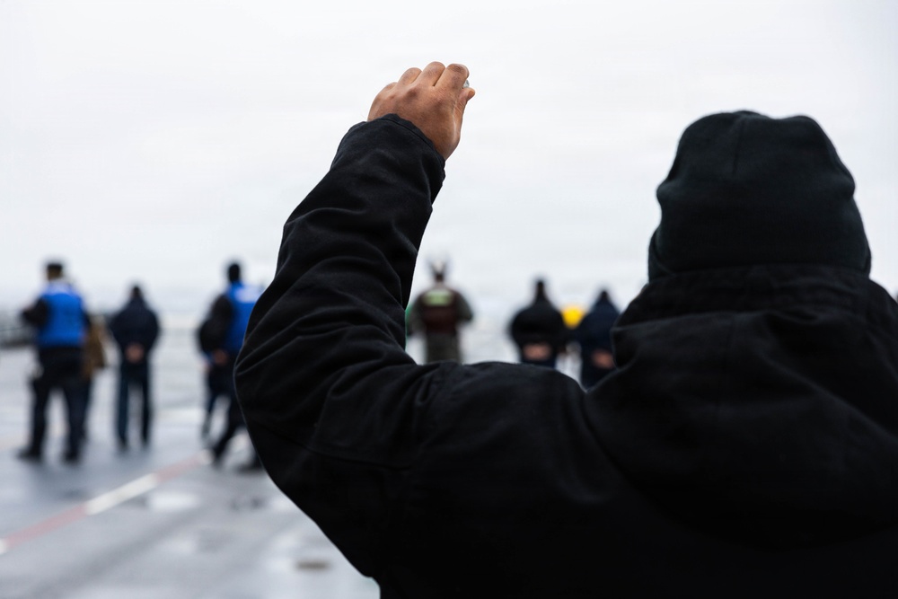 KEARSARGE CONDUCTS FOD WALKDOWN