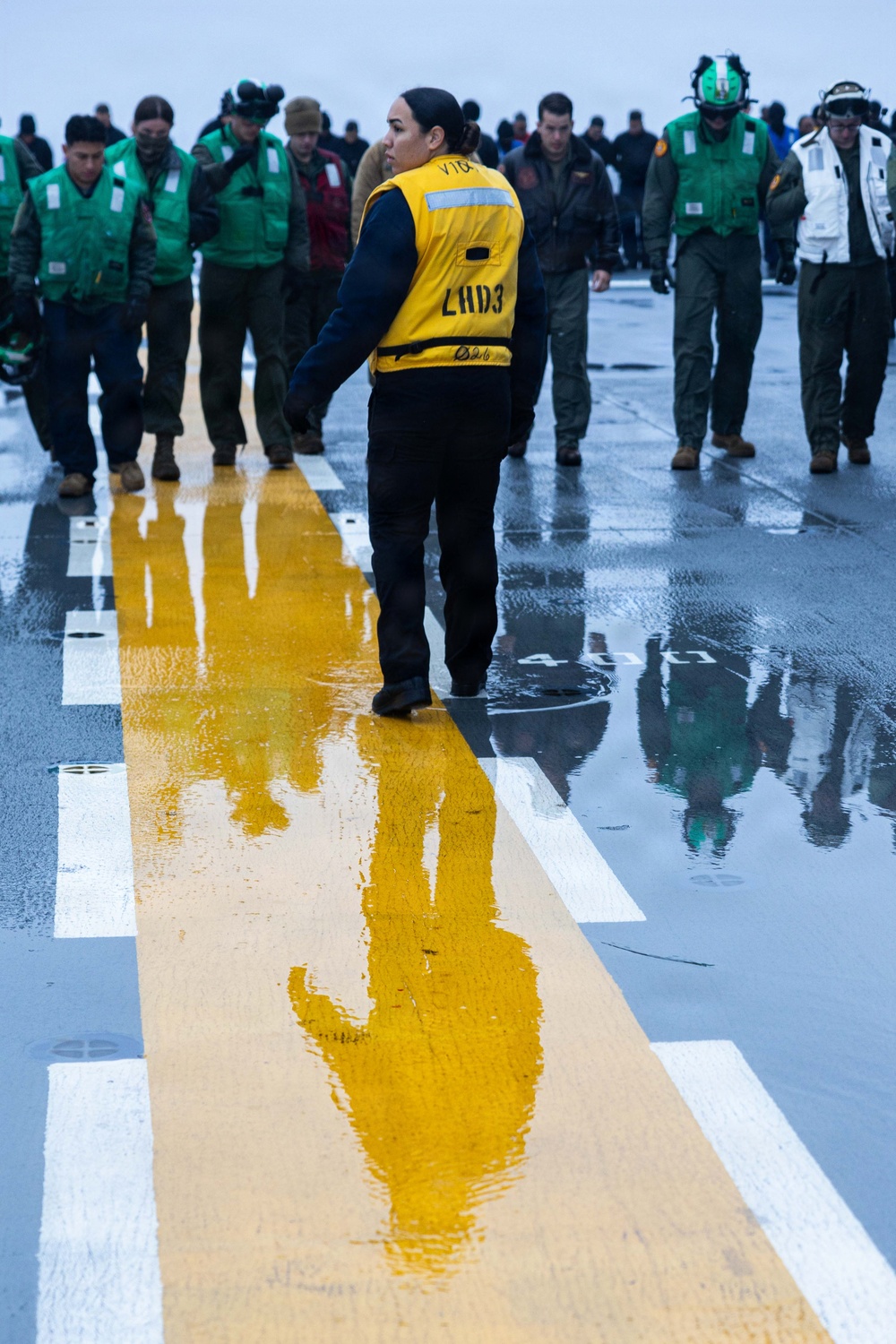 KEARSARGE CONDUCTS FOD WALKDOWN