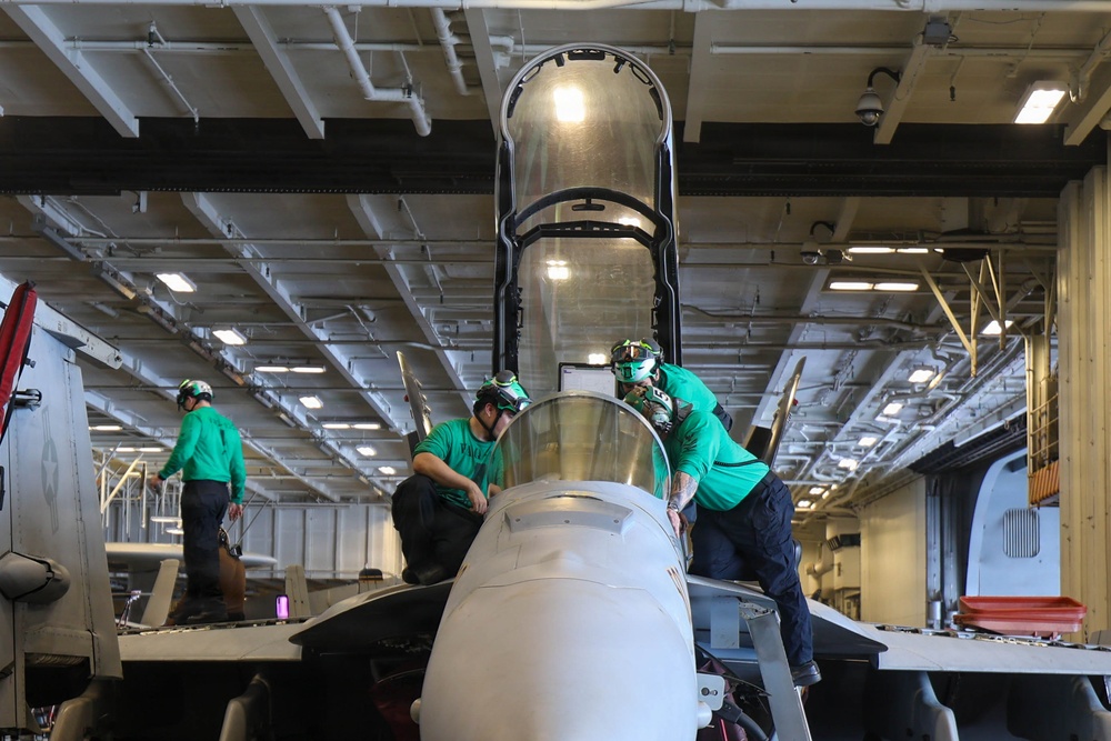 Abraham Lincoln conducts routine operations