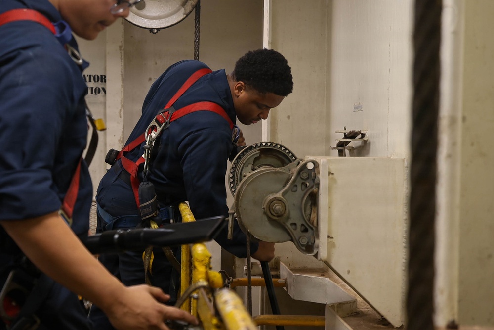 Abraham Lincoln conducts routine operations