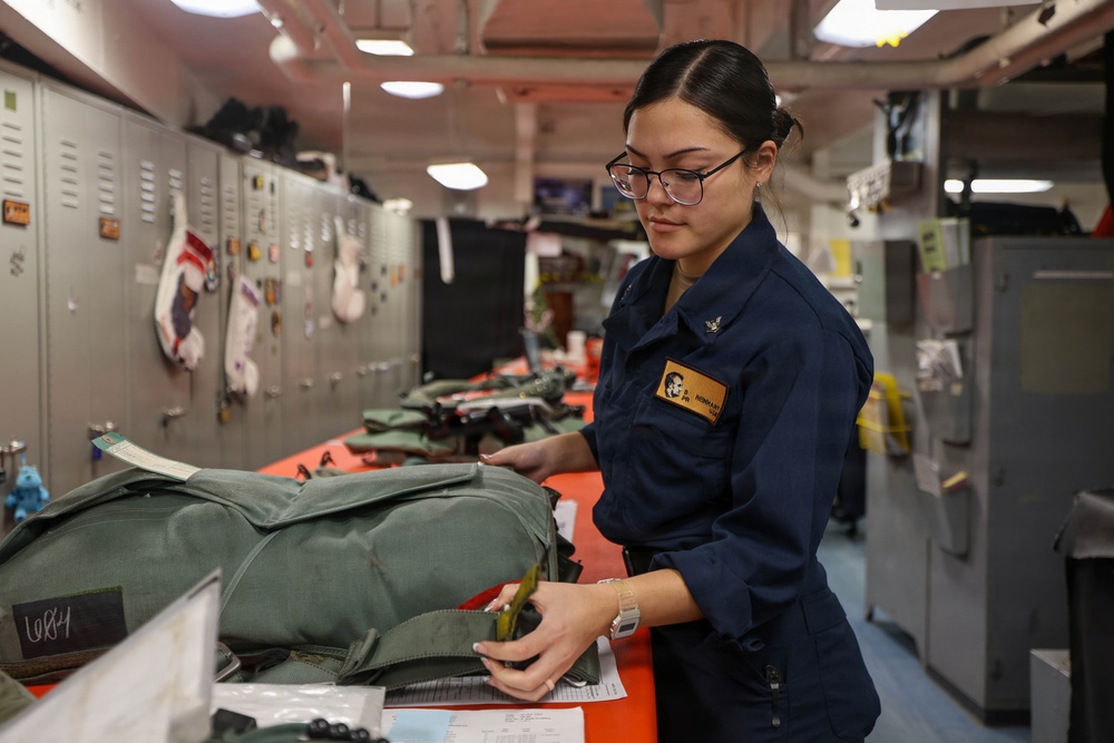 Abraham Lincoln conducts routine operations