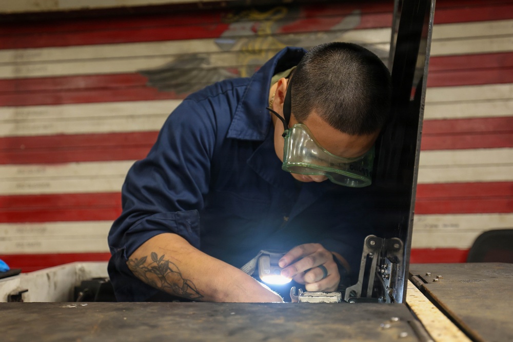 Abraham Lincoln conducts routine operations