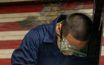 Abraham Lincoln conducts routine operations