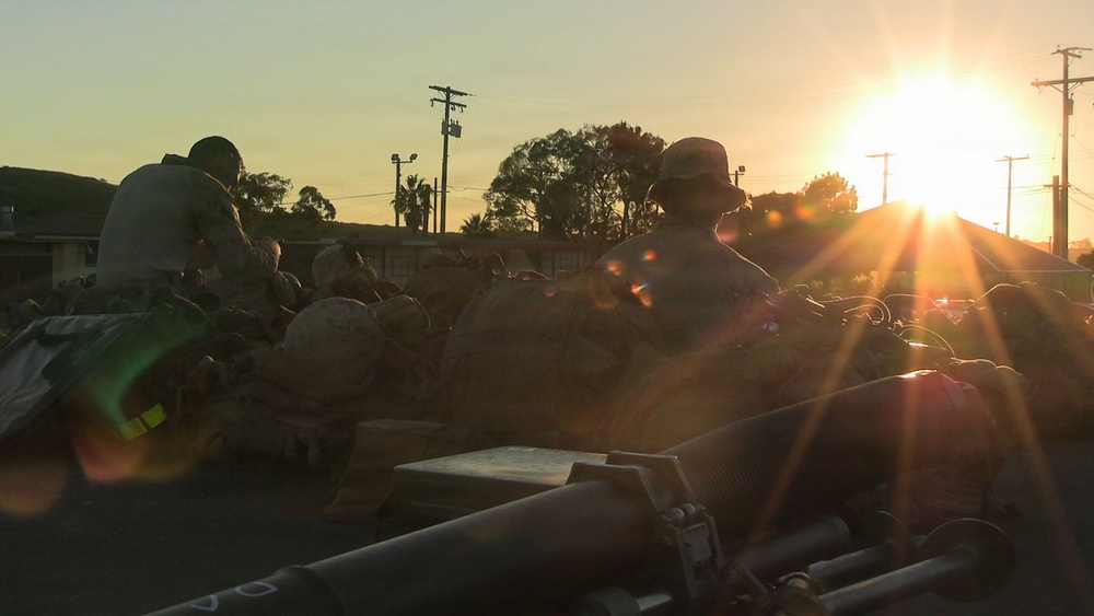 1st Bn., 5th Marines, simulates  helicopter landing field seizure during Steel Knight 25