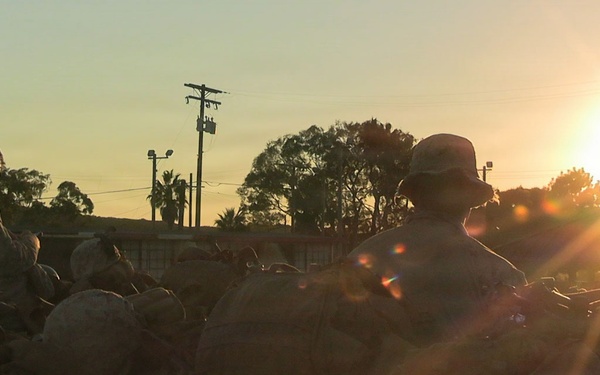 1st Bn., 5th Marines, simulates  helicopter landing field seizure during Steel Knight 25