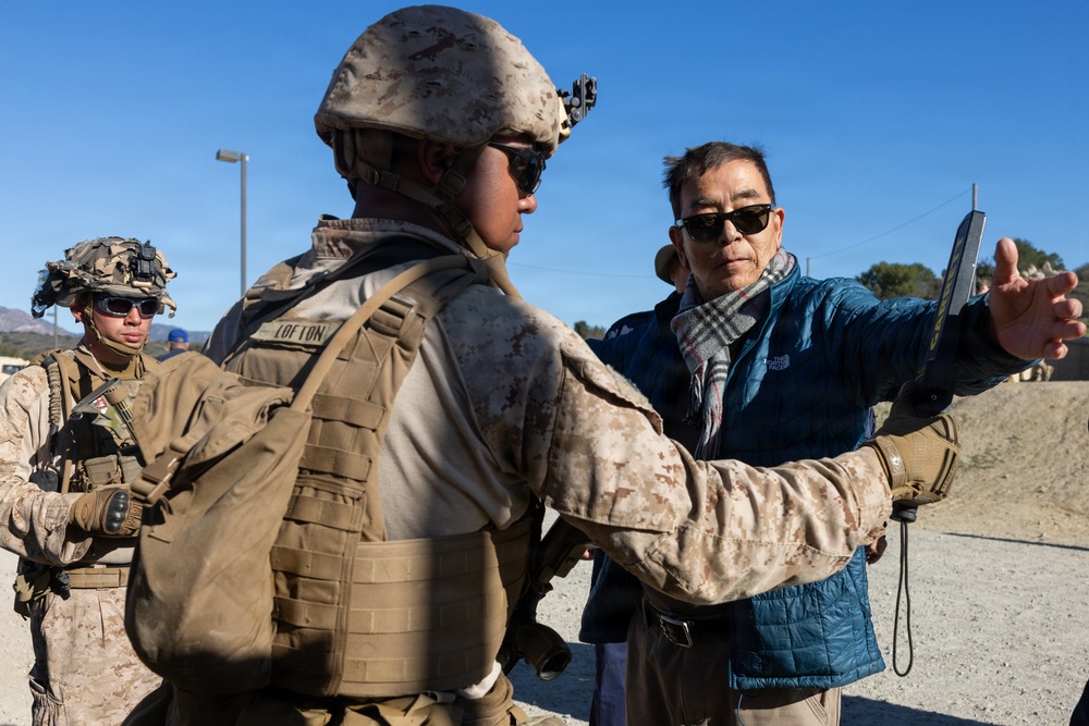 1st Bn., 5th Marines, joint partners conduct simulated embassy casualty evacuation during Steel Knight 25