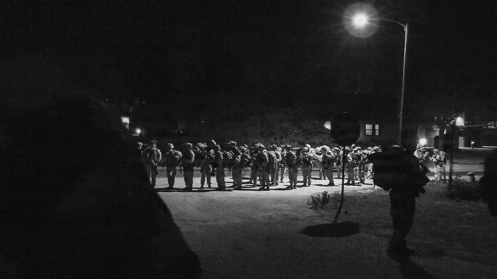 1st Bn., 5th Marines, simulates  helicopter landing field seizure during Steel Knight 25