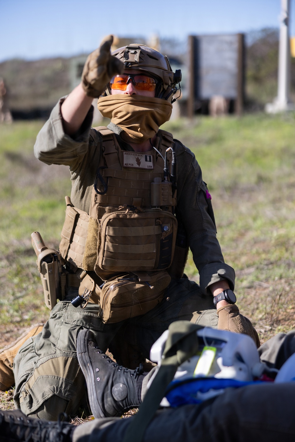 1st Bn., 5th Marines, joint partners conduct simulated embassy casualty evacuation during Steel Knight 25