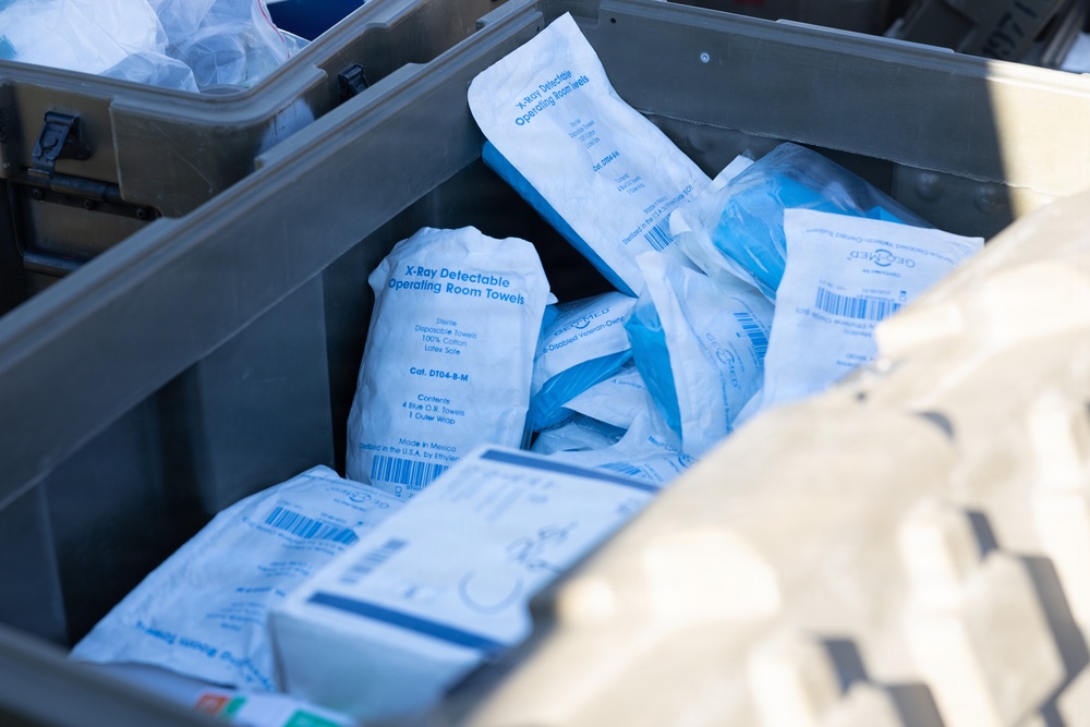 U.S Marines, Sailors from across I MEF treat simulated patients in Battalion Aid Station during Steel Knight 25