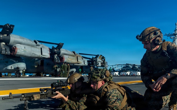 11th MEU Marines, Sailors Conduct Defense of the Amphibious Task Force Drill