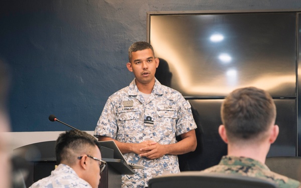 MRF-SEA Marines, Royal Malaysian Armed Forces Begin Problem Framing during Staff Exercise as part of CARAT Malaysia 2025