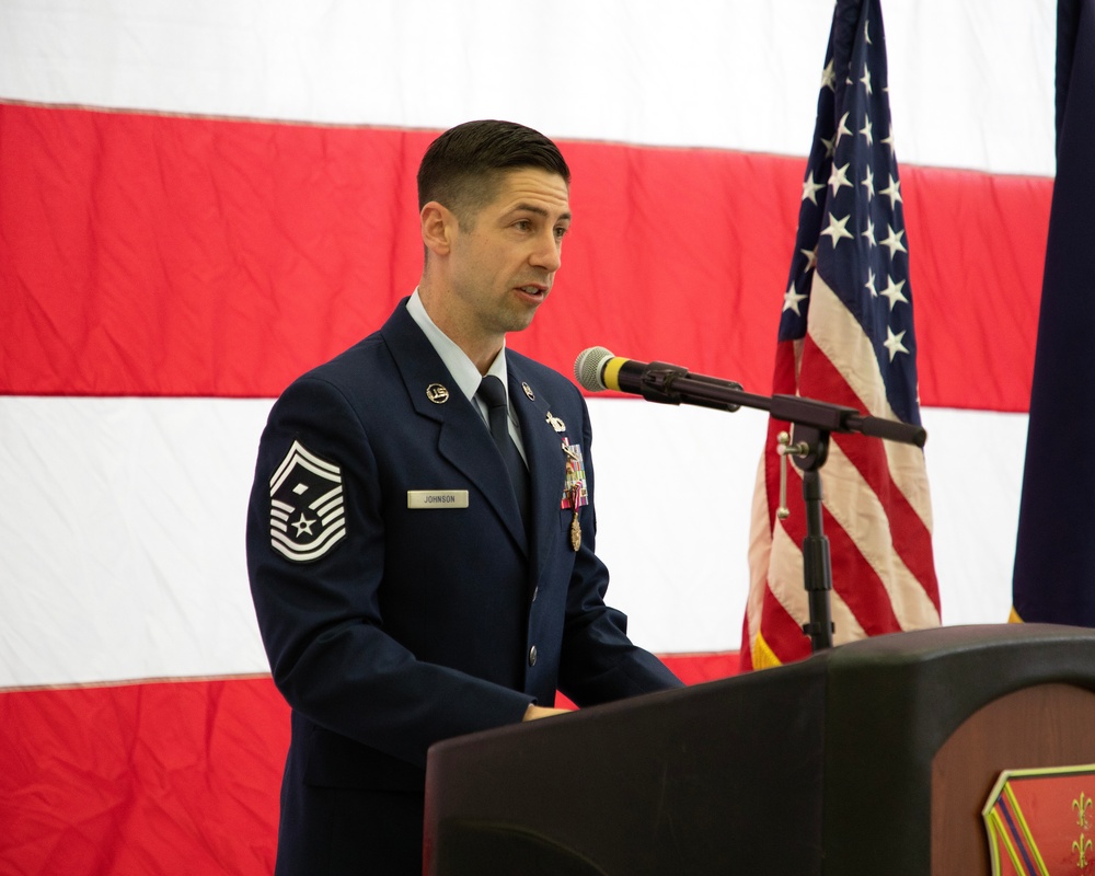Senior Master Sgt. Johnson promotion