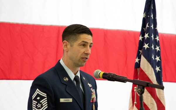 Senior Master Sgt. Johnson promotion