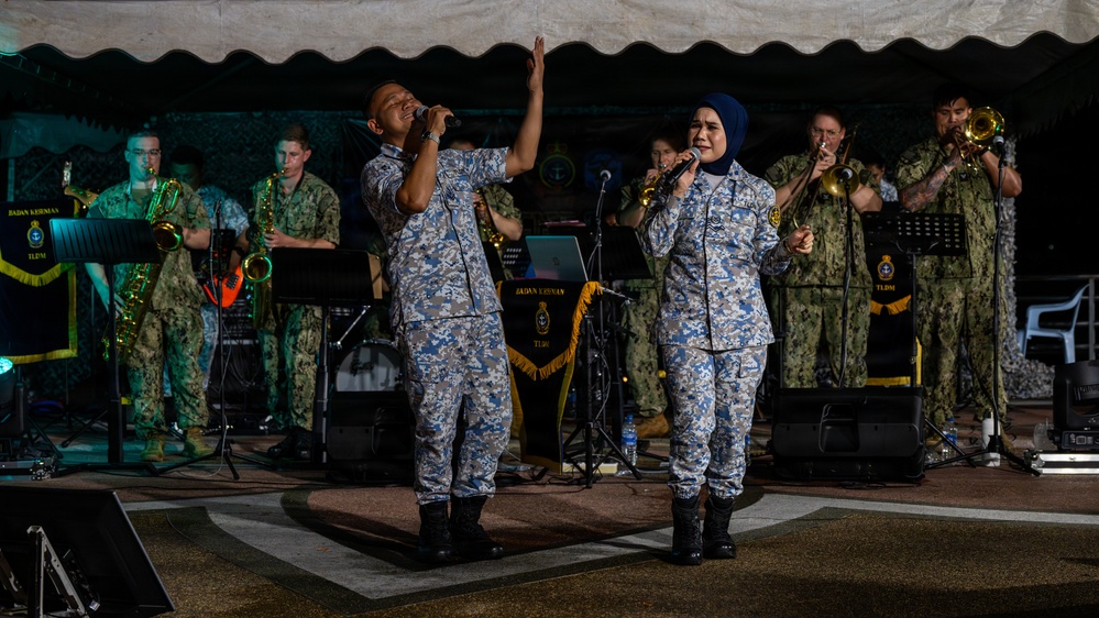 U.S. and Royal Malaysian Navy Bands Perform Together at CARAT Malaysia 2025