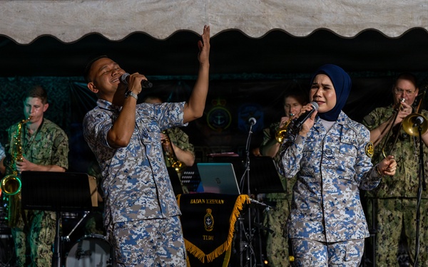 U.S. and Royal Malaysian Navy Bands Perform Together at CARAT Malaysia 2025