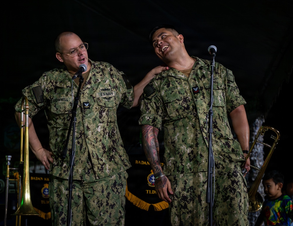 U.S. and Royal Malaysian Navy Bands Perform Together at CARAT Malaysia 2025