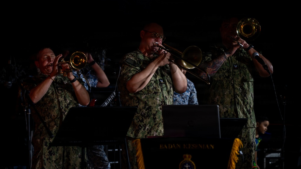 U.S. and Royal Malaysian Navy Bands Perform Together at CARAT Malaysia 2025