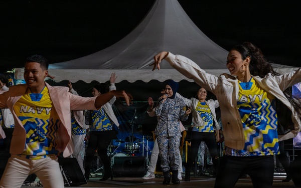 U.S. and Royal Malaysian Navy Bands Perform Together at CARAT Malaysia 2025